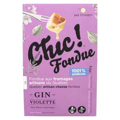 1001 Fondues Chic! Artisan Cheese Fondue Violet Gin 350 g