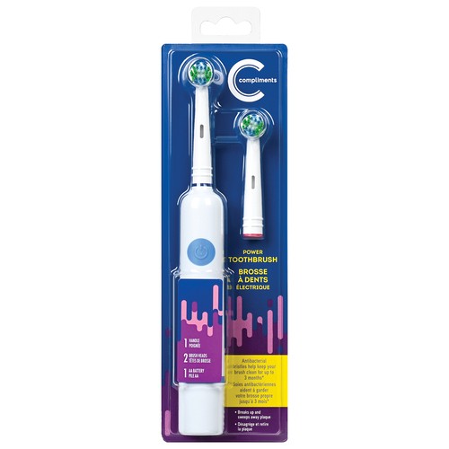 Compliments Power Toothbrush 1 Count