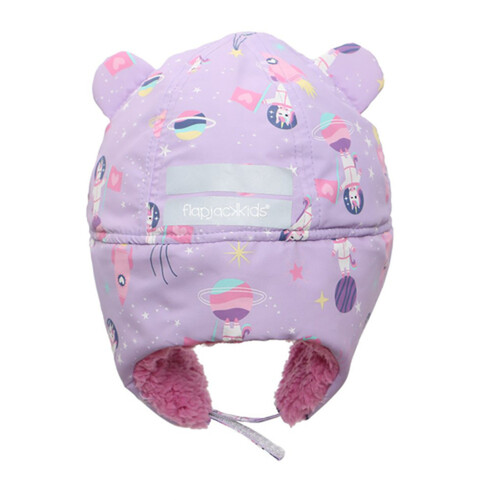 FlapJack Water Repellent Trapper Hat Unicorn Lilac Small 1 Count