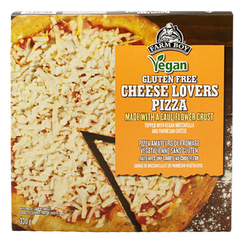 Farm Boy Frozen Vegan Pizza Cheese Lovers Cauliflower Crust 330 g
