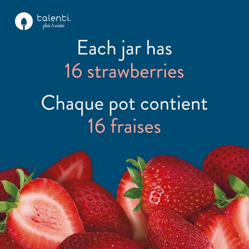 Talenti Dairy-Free Sorbetto Summer Strawberry 473 ml