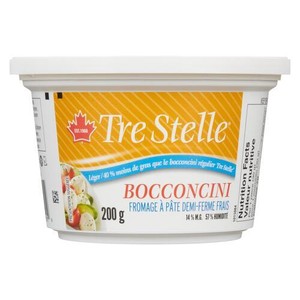 Tre Stelle Fromage frais à pâte molle bocconcini léger 200 g