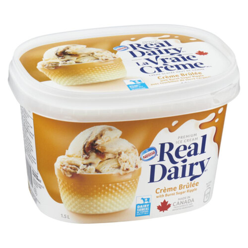 Nestlé Real Dairy Ice Cream Creme Brulee Ripple 1.5 L