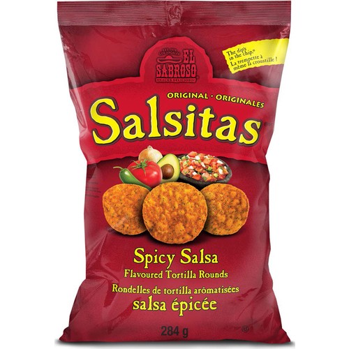 El Sabroso Tortilla Rounds Salsitas Spicy Salsa 284 g