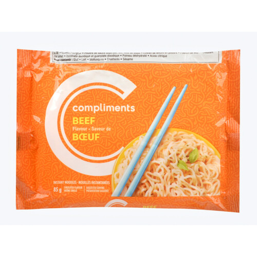 Compliments Noodles Beef 85 g