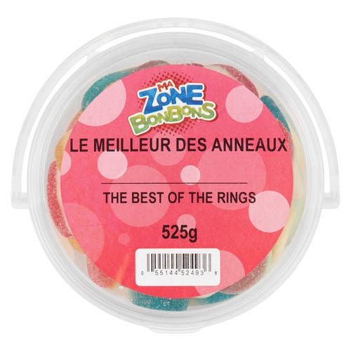 Les Aliments Johnvince ZB Candy The Best Of The Rings 525 g