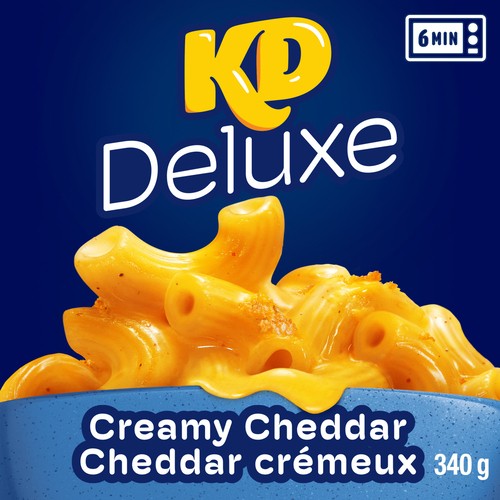 Kraft Dinner Deluxe Frozen Pasta And Cheese Sauce Creamy Cheddar 340 g