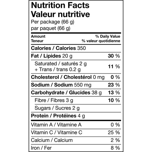 Miss Vickie's Sea Salt & Malt Vinegar flavour kettle cooked potato chips (small bag) 66 g