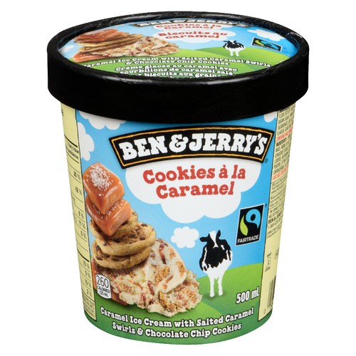 Ben & Jerry's Ice Cream Cookies With Salted Caramel 500 ml