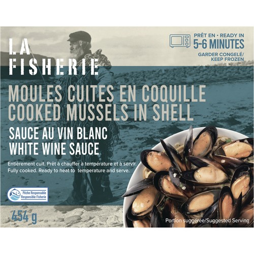 La Fisherie Mussels White Wine Garlic 454 g