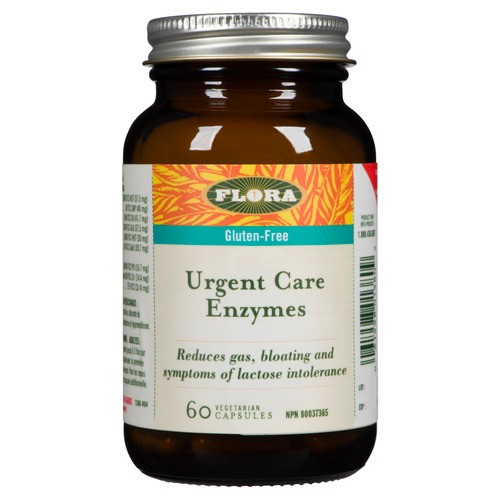 Flora Gluten-Free Digestive Urgent Care Enzymes 60 EA