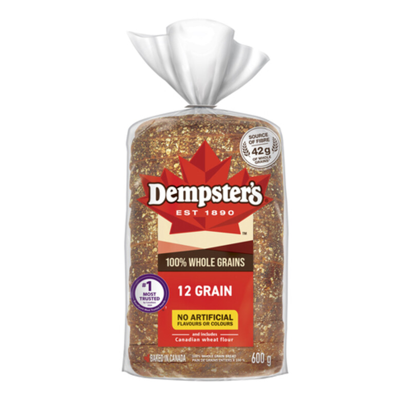 Dempster’s 100 Whole Grains Bread 12 Grain 600 g Voilà Online