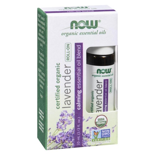 Now Organic Calming Essential Oil Roll-On Lavender 10 ml