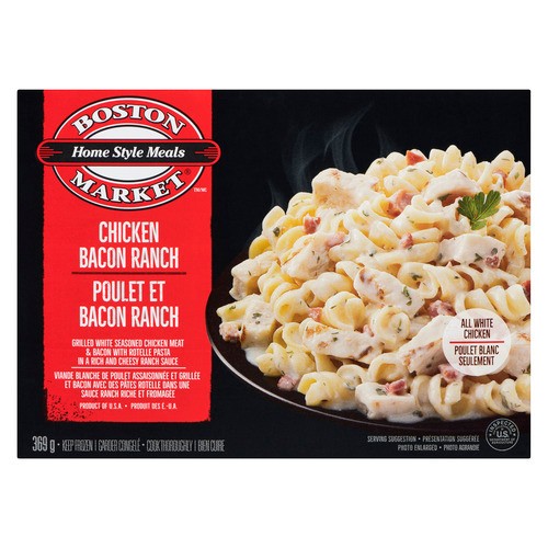 Boston Market Frozen Pasta Dinner Chicken Bacon Ranch 369 g