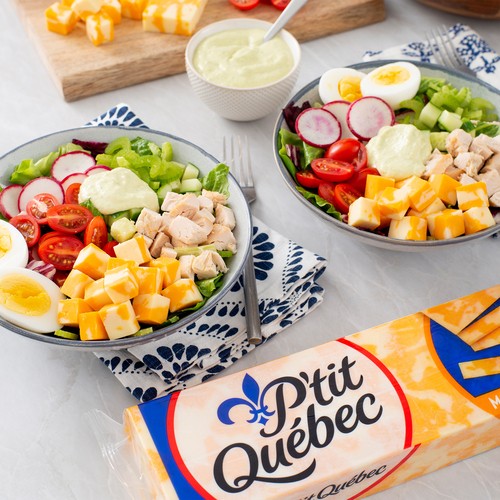 P'tit Québec Block Cheese Marble Cheddar 400 g