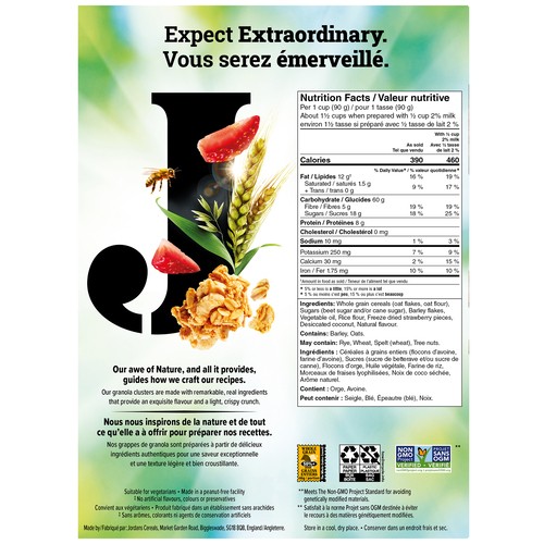 Jordans Morning Crisp Granola Cereal Strawberry 400 g