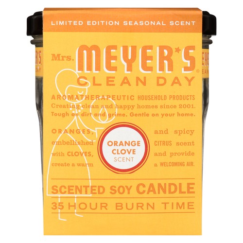 Mrs. Meyer's Clean Day Soy Candle Orange Clove Large 200 g