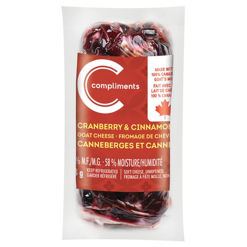 Compliments Goat Cheese Cranberry & Cinnamon 113 g