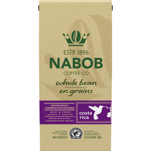 Nabob Costa Rica Whole Bean Coffee 300 g