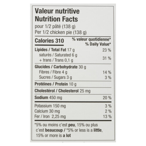 Plaisirs Gastronomiques Chicken Pie 275 g