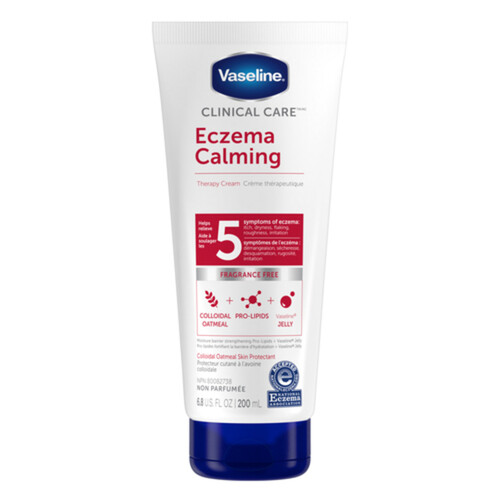 Vaseline Clinical Care Body Cream Eczema Calming Therapy Cream Lotion 200 ml