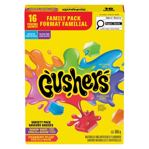 Gushers Gluten-Free Fruit Snack Variety Pack 368 g