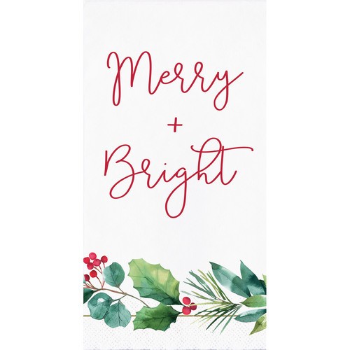 Creative Converting Napkins Chic Holiday 3-Ply 16 Sheets