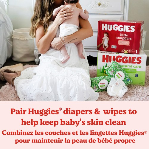 Huggies Baby Wipes Natural Care Sensitive Unscented 56 Count