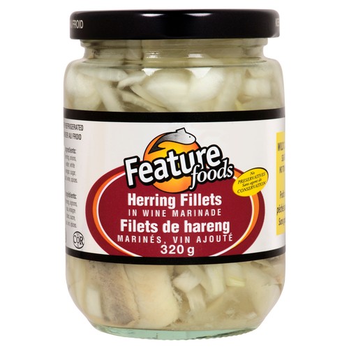 Feature Foods Pickled Herring Fillets in Wine Marinade 320 g
