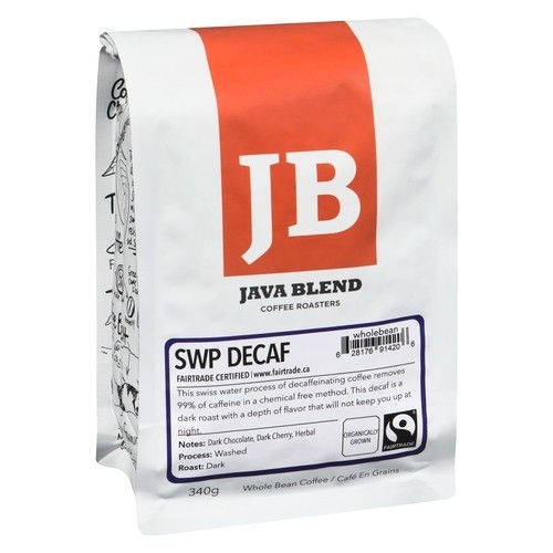 Java Blend Whole Bean Coffee Decaf Roast 340 g