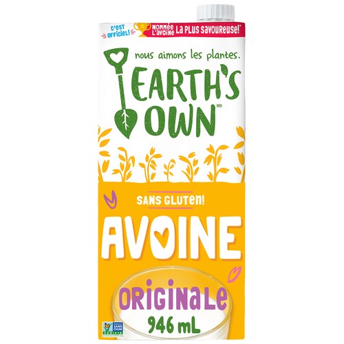 Earth's Own Boisson à l’avoine originale sans gluten 946 ml