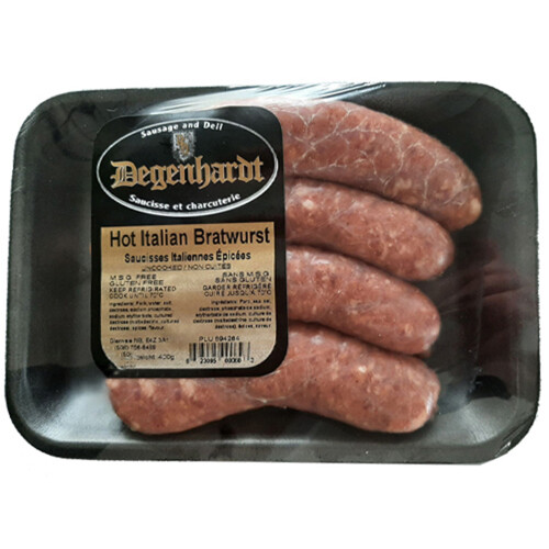 Degenhardt's Sausage Hot Italian Bratwurst 400 g