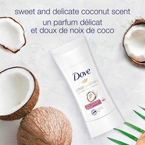 Dove Advanced Care Antiperspirant Deodorant Stick Caring Coconut 74 g