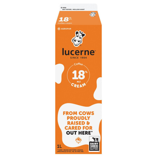 Lucerne 18% Coffee Creamer 1 L