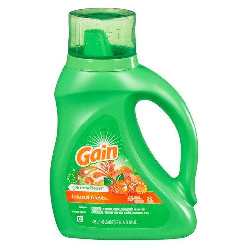 Gain Liquid Laundry Detergent Aroma Boost Island Fresh 1.36 L