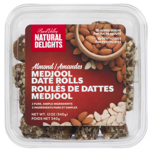 Bard Valley Natural Delights Medjool Date Rolls Almond 340 g