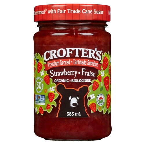 Crofters Organic Premium Spread Strawberry 383 ml
