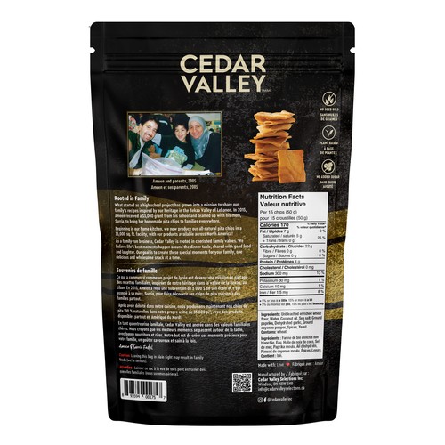 Cedar Valley Pita Chips Classic Spice 180 g