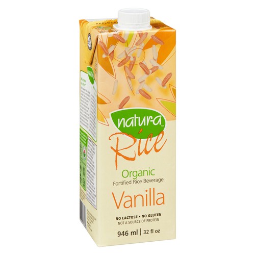 Natura Organic Fortified Rice Beverage Vanilla 946 ml