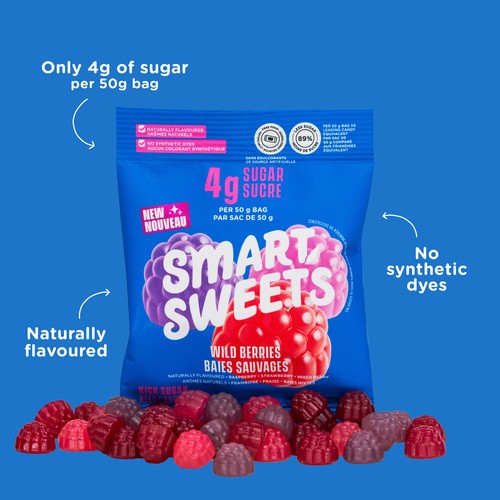SmartSweets Candy Wild Berries 50 g