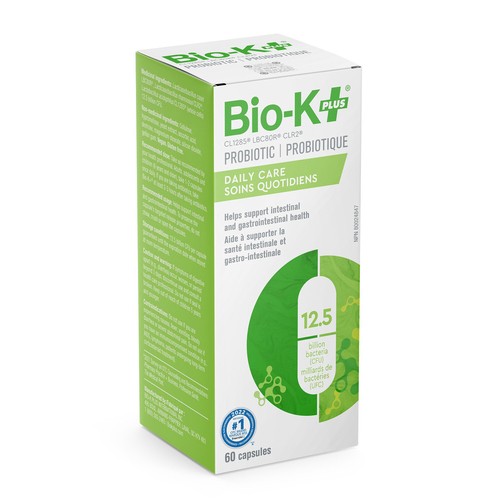 Bio-K Plus Probiotic Daily Care Capsules 60 Count