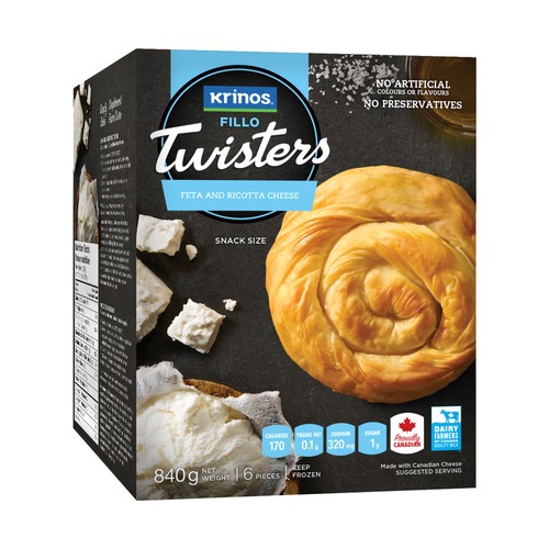 Krinos Fillo Twisters Cheese 840 g (frozen)