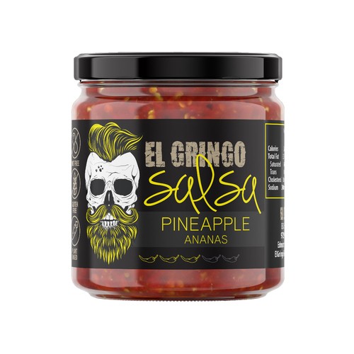 El Gringo Foods Salsa Pineapple 375 ml