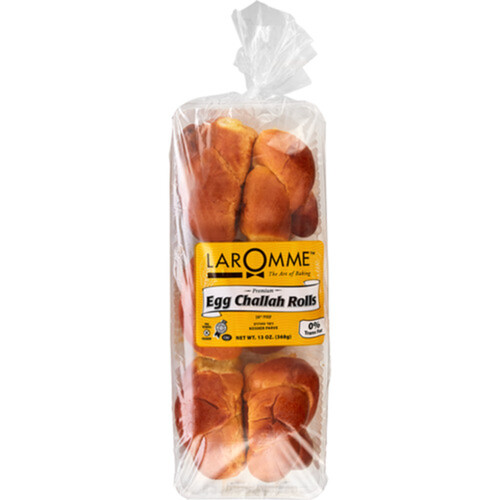 Laromme Frozen Premium Egg Challah Rolls 6 Count