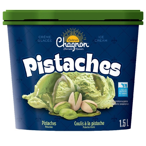 Laiterie Chagnon Ice Cream Pistachio 1.5 L