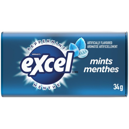 Excel Peppermint Flavoured Mints 34g 1 EA