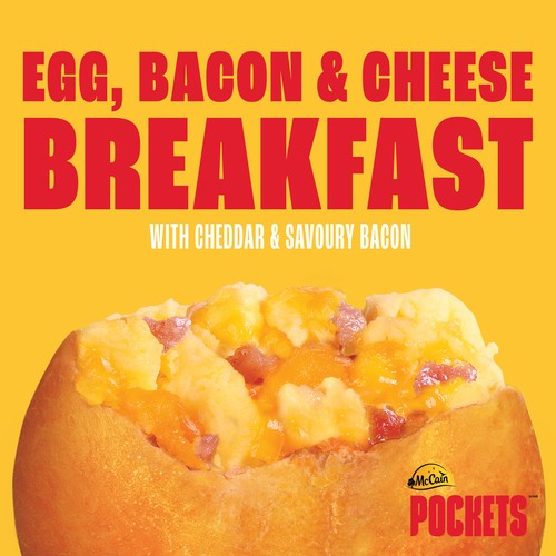 McCain Breakfast Pockets Egg Bacon and Cheese  6 x 100 g