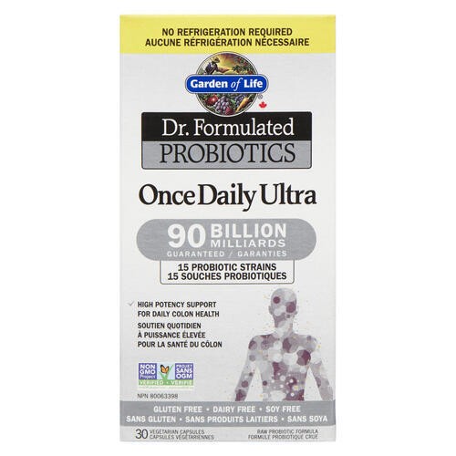 Garden Of Life Dr. Formulated Probiotics Once Daily Ultra Vegetarian Capsules 30 Count