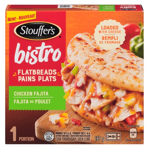 Stouffer's Frozen Meal Flatbread Chicken Fajita 187 g