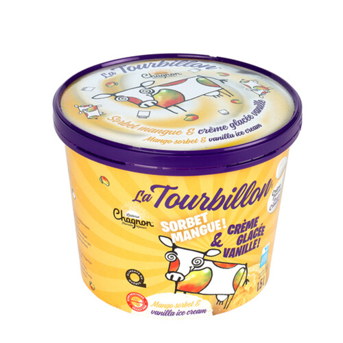 La Tourbillon Ice Cream Mango Sorbet And Vanilla 1.5 L